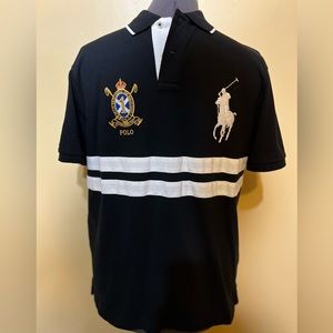 Polo Ralph Lauren Men’s Custom Big Pony  Gold Crest Polo Shirt..Custom Slim Fit